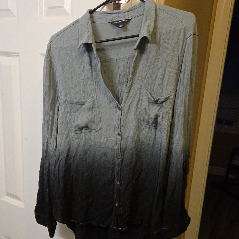 Rock & Republic Charcoal Button-Up Shirt